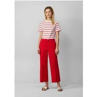 s.Oliver 7/8-Hose Hose High-Rise-Culotte aus Baumwollstretch mit Bügelfalten