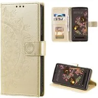 CoverKingz Handyhülle Hülle für Google Pixel 6 Handyhülle Tasche Flip Case Cover Etui 16,5 cm (6,5 Zoll), Klapphülle Schutzhülle mit Kartenfach Schutztasche Motiv Mandala