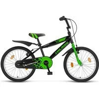 Talson Kinderfahrrad 20 Zoll Single Speed, inkl. Kettenschutz, Seitenständer und Zubehör Schwarz