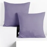Restilo Kissenbezug Kissenbezüge Baumwolle Reißverschluss mehrere Größen und Farben, (2 Stück), Jersey