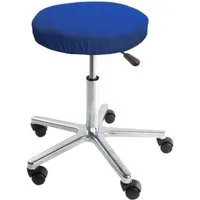 DUKAL Kissenbezüge Hockerbezug rund, Frottee-Stretch, 2 Größen, (1 Stück), Ø 35-40 cm, mit Spannumrandung, Made in Germany