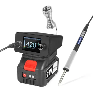 T12 Portable Wireless Soldering Station 75W Fast Heating Adjustable Temperature 100-450°C Rechargeable Lithium Battery T