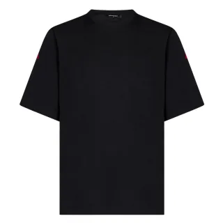 Dsquared2 Großes Horror-logo Auf Der Rückseite Schwarzes T-shirt