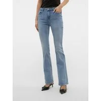 Vero Moda Bootcut-Jeans VMFLASH MR FLARED JEANS LI371 GA NOOS Baumwollmischung mit Stretch, regular waist, bootcut fit