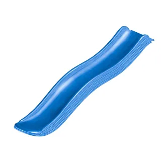 Wickey Rutsche Speedy 175 cm - Garten Wellenrutsche für Spielturm - Witterungsbeständiger HDPE Kunststoff - Wasseranschluss - Podesthöhe 90 cm - Wickey
