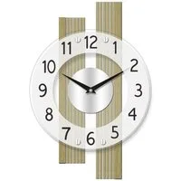 AMS Funkwanduhr F5875 (Quarzuhr,Holz,Wohnzimmer,Esszimmer,Küche,Made in Germany,Büro,Flur)