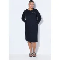 Studio Untold Jerseykleid Jerseykleid A-Line Midilänge Bogen Writingprint