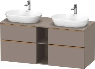 Duravit D-Neo Konsolenwaschtischunterbau wandhängend Basalt Matt 1400x550x664 mm - DE4970B04430000 DE4970B04430000