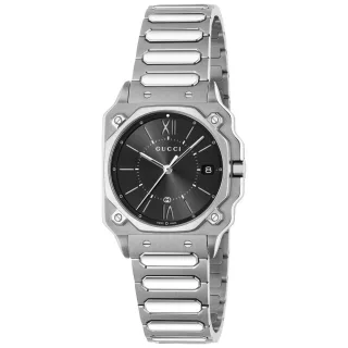 Gucci YA166505 G-Flat Schwarz Zifferblatt Unisex Uhr
