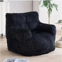 BlingBin Sitzsack Loungesessel mit Memory-Schaum-Füllung (1 St., Sessel aus Cord, ergonomischer Bodensessel mit Armlehnen), für Wohnzimmer und Schlafzimmer