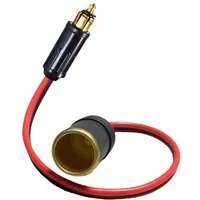 Bolwins L51C Zigaretten Anzünder Kabel Auto Kfz Stecker Klein Groß Steck Dose Autoladekabel, Zigarettenanzünder Mini-Stecker (13 mm), Zigarettenanzünder Norm-Stecker (21 mm / 26 mm außen) (40 cm), 12–24V, max. 16A, für viele Fahrzeuge geeignet