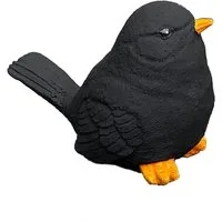 Stone and Style Gartenfigur Frostfeste Steinfigur Amsel Vogel