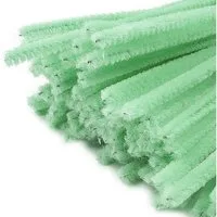 maDDma Basteldraht 20 Draht Pfeifenreiniger 6 mm Länge 30cm CHENILLE Farbe wählbar, mint