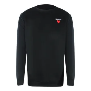 Love Moschino - Sweatshirt für Herren, Logo (Schwarz)