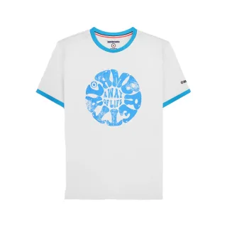 Lambretta - "SS24" T-Shirt Ringer-Stil für Herren - Festival (Weiß)