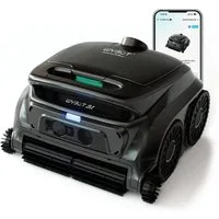 WYBOT Poolroboter B1 Kabellos Vollabdeckung und Kantenreinigung Boden Wände Wasserlinie, Triple-Motor + Quad-Roller-System, Sehr leicht (6,5kg)