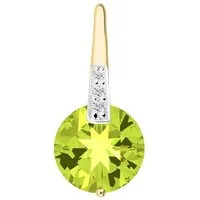 My Gold Kettenanhänger Damen Edelstein Peridot Gold 333 (8 Karat) (Set, 1-tlg., inkl. Schmuckbox), Geschenke