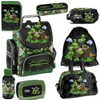 PASO Schulrucksack (Schulset, 8-tlg), Pixels, 8-tlg. Set