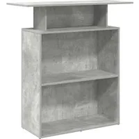 vidaXL Schreibtisch Empfangstheke Betongrau 100x40x104 cm Holzwerkstoff