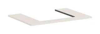 Hansgrohe Konsole Xilesa E 780x550mm m.Ausschnitt mittig Aufsatzwasch.ge Sandbeige matt, 54269780 54269780