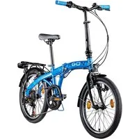agon® Faltrad Parklane, 6 Gang Shimano Tourney SIS Schaltwerk, Kettenschaltung, 20 Zoll Klapprad 150 - 185 cm mit StVZO Licht Faltrad City Urban Bike