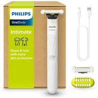 Philips Elektrorasierer Intimate QP1924/30, Aufsätze: 2, bidirektionales Trimmen und Rasieren, nass und trocken verwendbar