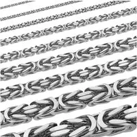 HOPLO Königskette Silberkette Königskette Länge 21cm - Breite 6,1mm - 925 Silber, Made in Germany