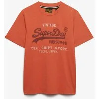 Superdry Rundhalsshirt VL HERITAGE RELAXED TEE Baumwollmischung, relaxed fit