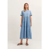 bugatti Sommerkleid Materialmix mit asymmetrischen Raffungen