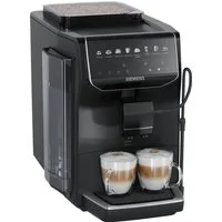SIEMENS Kaffeevollautomat EQ500 TP553E09, Doppeltassenfunktion, 8 Getränke, einfache Reinigung, Keramikmahlwerk, entnehmbare Brüheinheit, Steuerung per App, Schwarz