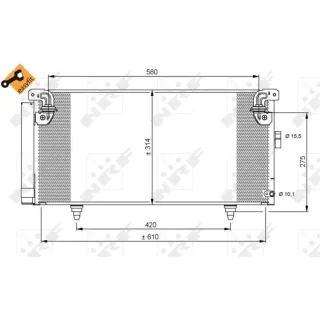 NRF Klimakondensator + Trockner Subaru Legacy Outback 35868