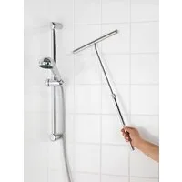 WENKO Duschabzieher Teleskop, mit Teleskopgriff 37-59 cm, Edelstahl rostfrei