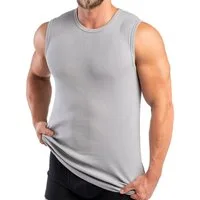HERMKO Unterhemd Unterhemd Bio-Baumwolle, Muskelshirt, Tank Top, Vest, Rundhals-Ausschnitt