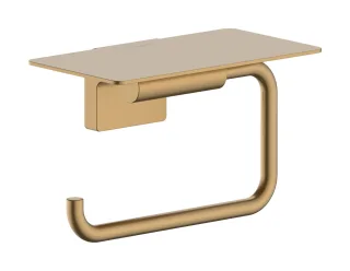 Hansgrohe Papierrollenhalter AddStoris S mit Ablage Brushed Bronze,41789140 41789140