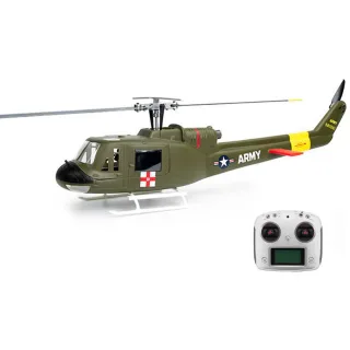 FLY WING UH-1 V4 Upgrade Version Class 470 6CH Brushless Motor GPS Fixed Point Altitude Hold Scale RC Helicopter PNP/RTF