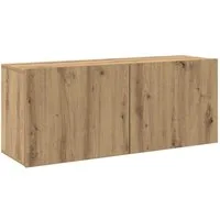 vidaXL TV-Wand TV-Wandschrank Artisan-Eiche 100x30x41 cm, (1-St)
