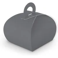 itenga Geschenkbox itenga Geschenkbox mit Griff grau aus Karton