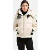 khujo Winterjacke Nessie2 Gefütterte Steppjacke mit Plüschdetails und Kapuze