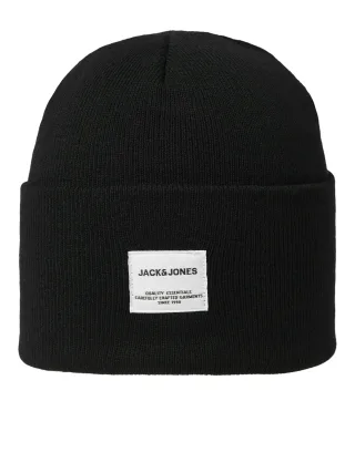 JACK&JONES - JACLONG KNIT BEANIE SN Black - Gr. - ONE SIZE