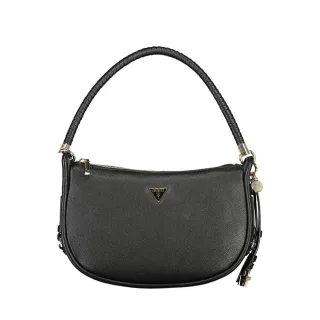 Guess Jeans Nero Polyurethan Damen Handtasche