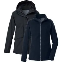 Killtec 3-in-1-Funktionsjacke KOW 189 WMN JCKT 3 in 1 Damenjacke: wasserdicht, atmungsaktiv, Fleece einzippen