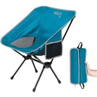 NILS CAMP Campingstuhl Ultraleichter Outdoorstuhl Faltstuhl Steckstuhl blau, leichtes Gewicht und einfacher Aufbau