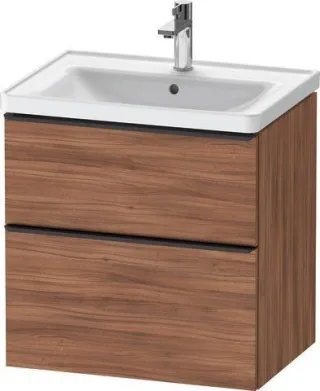 Duravit D-Neo Waschtischunterbau wandhängend Nussbaum Matt 634x452x625 mm - DE43540BD790000 DE43540BD790000