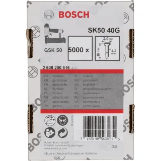 Bosch Senkkopf-Stift SK50 16G, Drahtmaß 1,2 mm, verzinkt - 2608200516