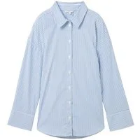 TOM TAILOR Denim Langarmbluse (1-tlg) Falten