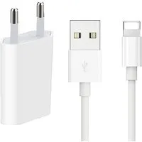 Ventarent Ladeset passt für iPhone 6 7 8 11 12 13 14 X Xs Xr Xs Max Mini iPad USB-Ladegerät (500,00 mA, Set, 2-tlg., 1x Adapter USB-A + 1x Ladekabel USB-A auf Lightning, Netzteil 10 Watt)