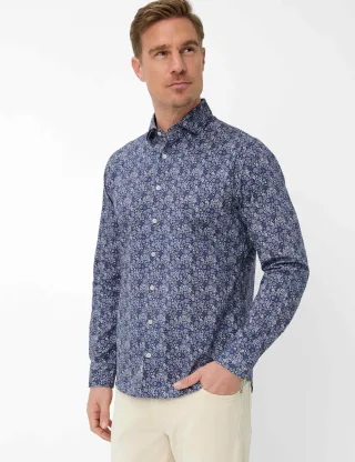 Brax Herren Hemd Style HAROLD marine, dunkelblau, Gr. XXXL