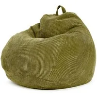 Green Bean Sitzsack Indoor Sitzsack Scoop 90x110cm - Cord (Indoor Sitzsack 90x110cm aus Cordstoff mit EPS-Perlen Füllung, Kuschelig Weich Waschbar - Drinnen Bodenkissen Liegekissen Sitzkissen), Sitzhocker Relax-Sessel Kinder Erwachsene Stoff