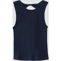 s.Oliver Muskelshirt T-Shirt Elastisches Top aus Rippware mit Cut Out
