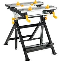 COSTWAY Werkbank Werktisch, 4-Fach neigbar, klappbar, 100 kg belastbar